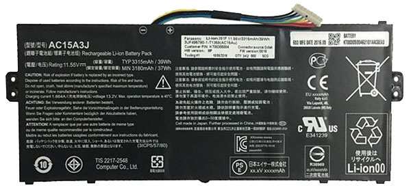 Compatible laptop battery acer  for KT00303017 