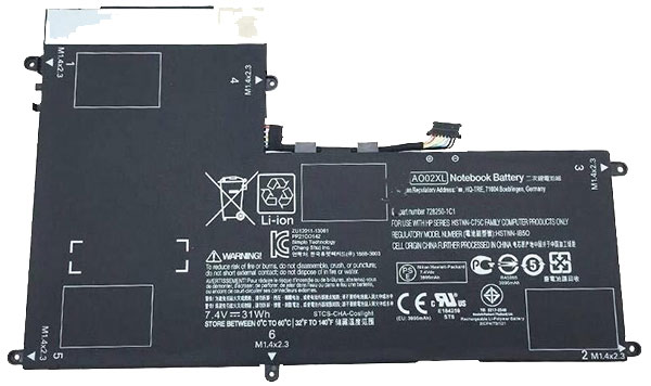 Compatible laptop battery hp  for 728558-005 