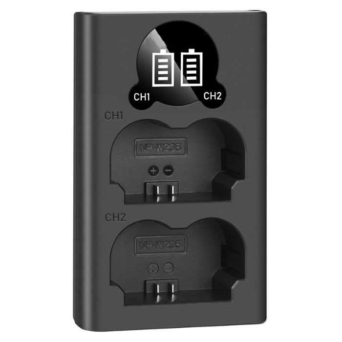 Compatible battery charger for FUJIFILM NP-W235 Compatible battery charger FUJIFILM for NP-W235