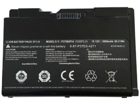 Compatible laptop battery CLEVO  for p370em 