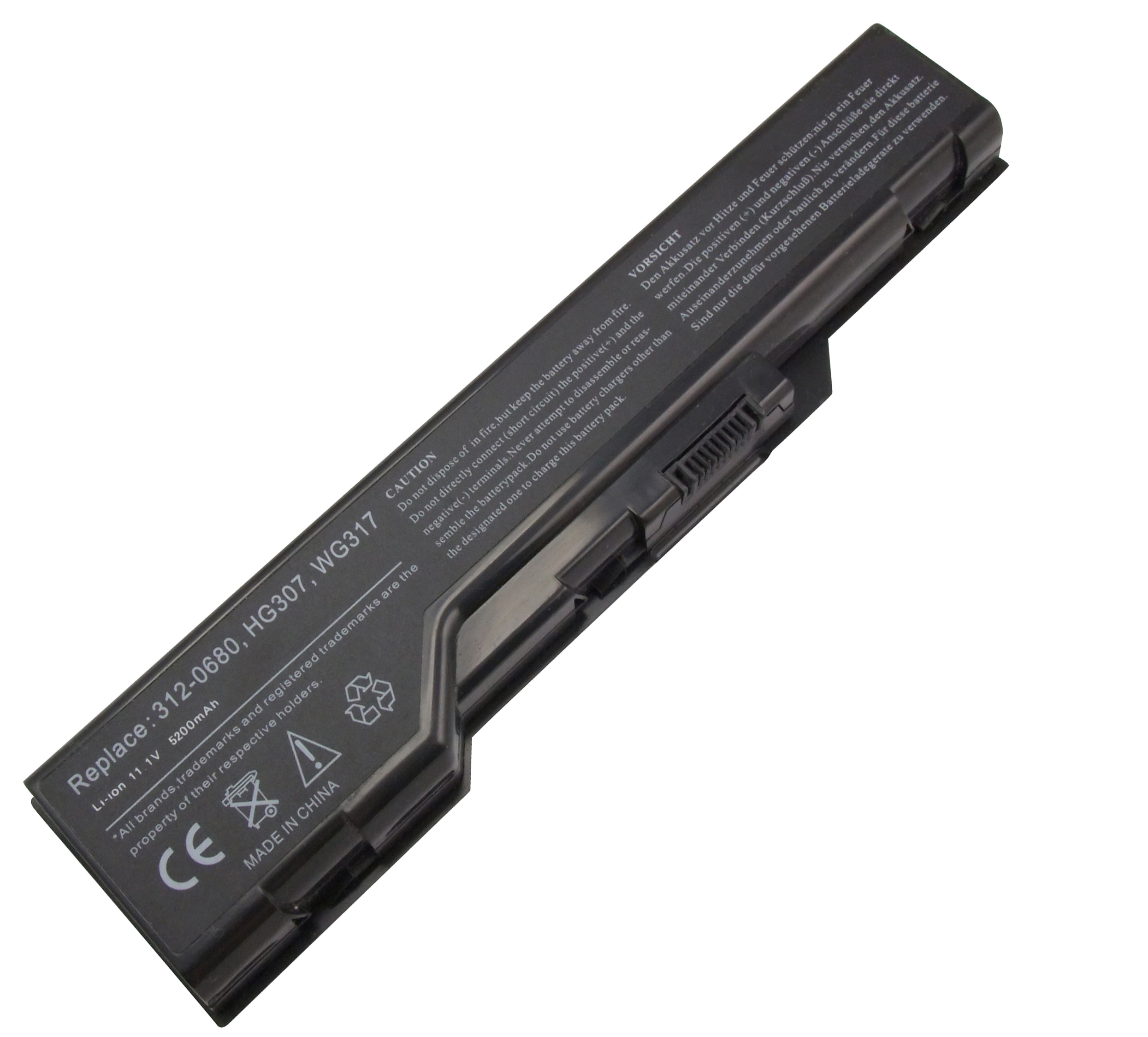 Compatible laptop battery DELL  for 0HG307 