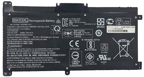 Compatible laptop battery Hp  for Pavilion-x360-14-ba024nw 
