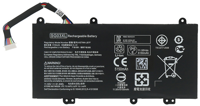 Compatible laptop battery HP  for SG03041XL 