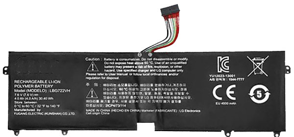 Compatible laptop battery LG  for Gram-15ZD950-GX5BK 