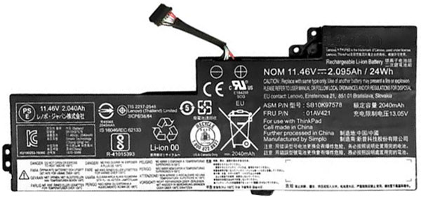 Compatible laptop battery lenovo  for SB10K97578 