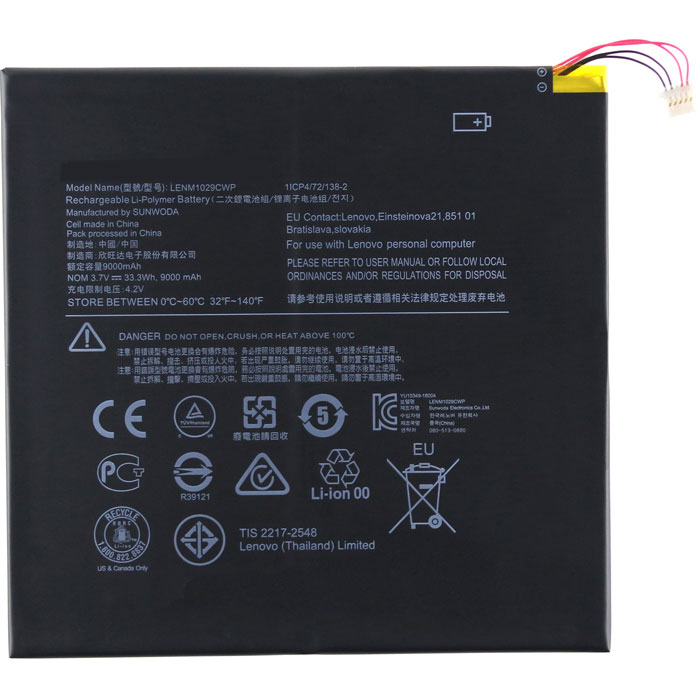 Compatible laptop battery lenovo  for Miix-310-10ICR-(80SG006FUK) 