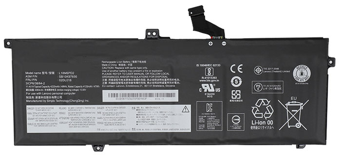 Compatible laptop battery lenovo  for L18C6PD1 