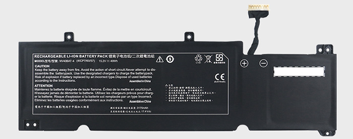 Compatible laptop battery THUNDEROBOT  for 6-87-NV40S-41B01 